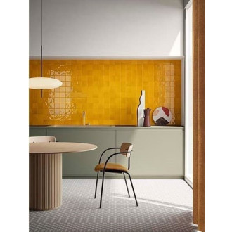 Obklad Vitra Retromix amber yellow 10x10 cm lesk K9484238