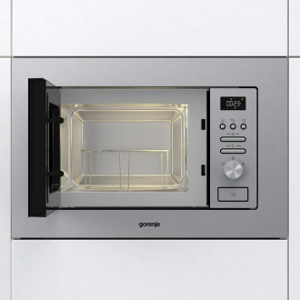 Vestavná mikrovlnná trouba s grilem Gorenje nerez BMI201AG1X