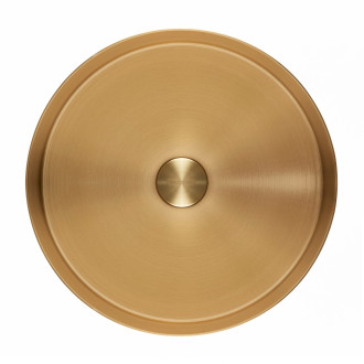 Umyvadlo Aurum Brushed Gold 38x38x11cm SATAUR3838BG
