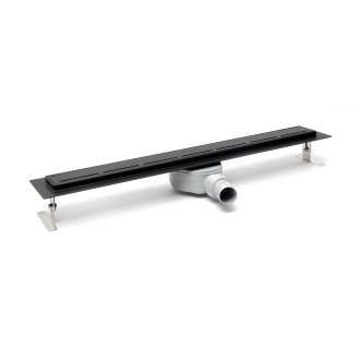 Sprchový žlab SAT 70 cm nerez černý ZLAB70NRZBL
