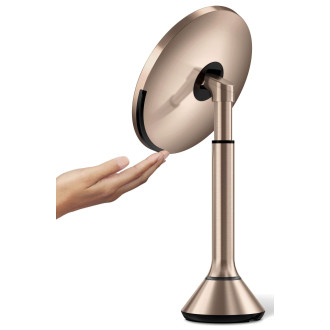 Kosmetické zrcátko Simplehuman Dual Touch rose gold nerez ocel SHST3053