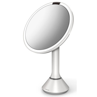 Kosmetické zrcátko Simplehuman Dual Touch perleťově bílá SHST3054