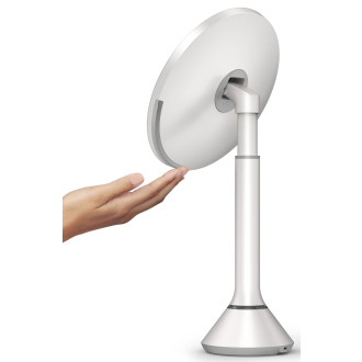 Kosmetické zrcátko Simplehuman Dual Touch perleťově bílá SHST3054