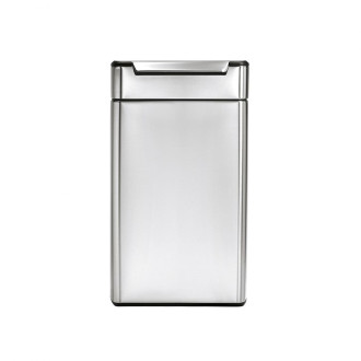 Odpadkový koš volně stojící Simplehuman Touch-bar bin 40 l Matná nerez ocel mat SHCW2014