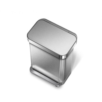 Odpadkový koš volně stojící Simplehuman Pedal bin 55 l Kartáčovaná nerez ocel mat SHCW2023