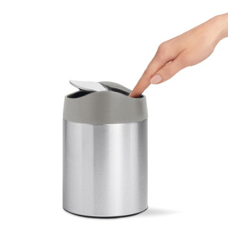 Odpadkový koš volně stojící Simplehuman Mini bin 1,5 l Kartáčovaná nerez ocel mat SHCW2084