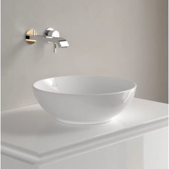 Umyvadlo na desku Villeroy & Boch Loop & Friends 38x38 cm bez otvoru pro baterii 4A450001