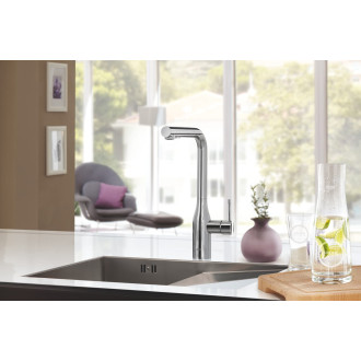 Dřezová baterie Grohe Essence s vytahovací sprškou, 2 proudy chrom 30504000