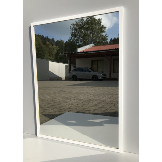 Zrcadlo Naturel Oxo v bílém rámu, 60x80 cm, ALUZ6080B