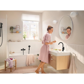 Vanová baterie Hansgrohe Rebris S bez sprchového setu 150 mm matná černá 72440670