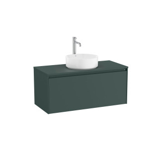 Koupelnová skříňka pod umyvadlo Roca ONA 99,4x44,3x45,7 cm zelená mat ONADESK1001ZZM