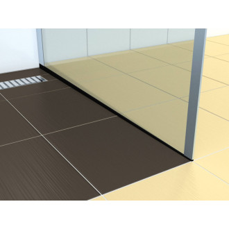 Spádový profil NRZ pravá 10/150cm černý SPNRZK10150PC