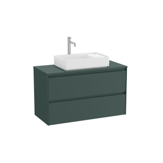 Koupelnová skříňka pod umyvadlo Roca ONA 99,4x58,3x45,7 cm zelená mat ONADESK1002ZZM
