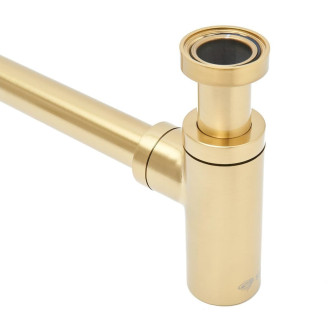 SAT umyvadlový sifon brushed gold SATSIBG