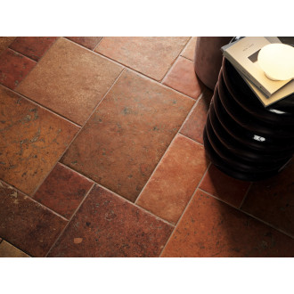 Dlažba Cir Cotto del Campiano rosso siena v dekoru modulare 39 o rozměru 40x60, 40x40, 20x40, 20x20 cm mat 1080849