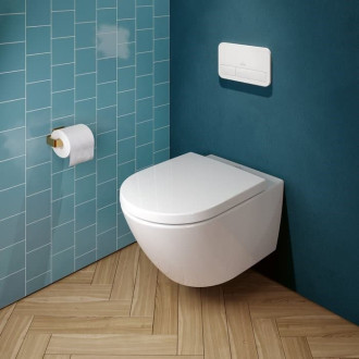 Villeroy & Boch Subway 3.0 - WC sedátko, softclose, AntiBac, alpská bílá 8M42S1T1
