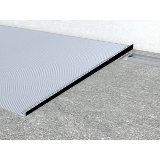 Spádový profil NRZ levá 12,5/200cm černý SPNRZK12200LC