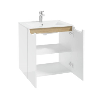 STILLA umyvadlová skř.60x60x45 bílá LESK STILLAD06033