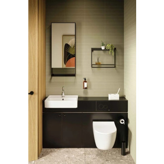 Ovládací tlačítko VitrA Vetro skleněné černé 740-1601