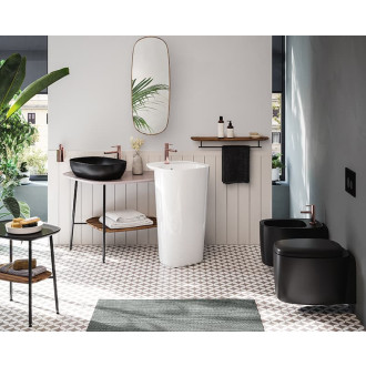 PLURAL Rim-Ex  záv. WC Matte Black 7830B483-0075