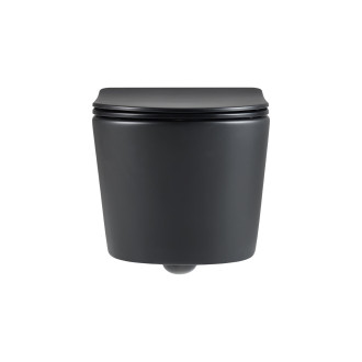Brevis záv WC rim-ex 48 cm vč. sed černé SATBRE010RREXPBKM