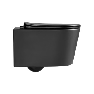 Brevis záv WC rim-ex 48 cm vč. sed černé SATBRE010RREXPBKM