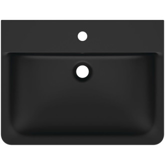 Umyvadlo Ideal Standard Connect Air 60x46 cm černá otvor pro baterii uprostřed E0298V3