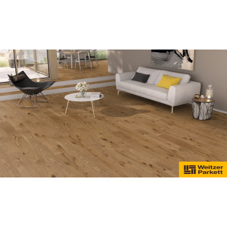 Dřevěná lakovaná podlaha Weitzer Parkett Oak Mandel 11mm 62617