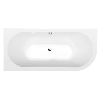 Obdélníková vana Polysan VIVA 170x75 cm akrylát levá černo/bílá 70119MB