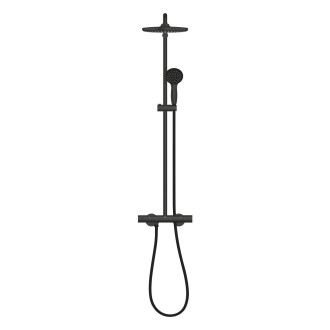 Sprchový systém Grohe Vitalio Start System 250 na stěnu s termostatickou baterií černá 266772430