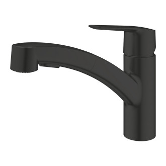Dřezová baterie Grohe Start s vytahovací sprškou černá 303072431