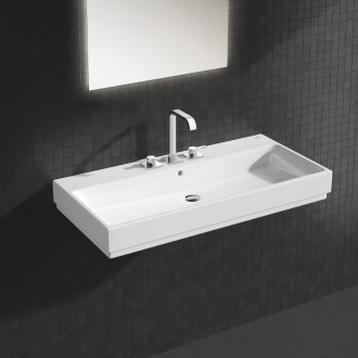 Umyvadlo Grohe Cube Ceramic 100x49 cm alpine-white otvor pro baterii uprostřed 3938600H