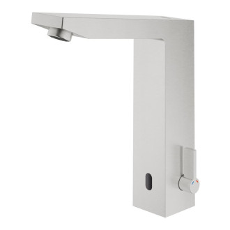 Vysoká umyvadlová baterie Grohe Eurocube E se senzorem supersteel 36441DC0