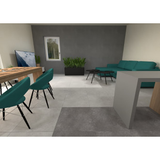 Dlažba Fineza Lobby šedá 60x60 cm mat LOBBY60GR