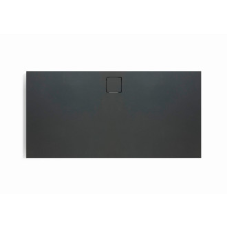 Sprchová vanička obdélníková Huppe EasyFlat 160x80 cm litý mramor antracitová matná EF0106.128