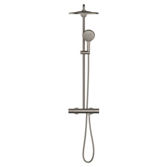 Sprchový systém Grohe Rainshower s termostatickou baterií kartáčovaný Hard Graphite 26836AL0