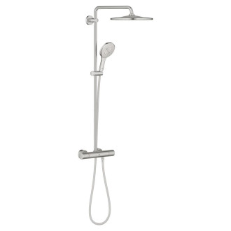 Sprchový systém Grohe Rainshower s termostatickou baterií Supersteel 26836DC0