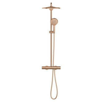 Sprchový systém Grohe Rainshower s termostatickou baterií Brushed Warm Sunset 26836DL0