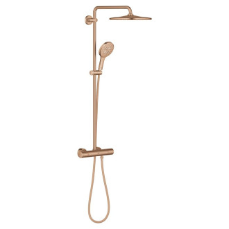 Sprchový systém Grohe Rainshower s termostatickou baterií Brushed Warm Sunset 26836DL0