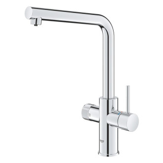 Dřezová baterie Grohe GROHE Blue Pure 2022 s otočným ramínkem supersteel 30588000