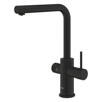 Dřezová baterie Grohe GROHE Blue Pure 2022 s vytahovací sprškou phantom black 30590KF0