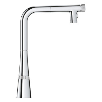 Dřezová baterie Grohe Zedra SmartControl s vytahovací sprškou, 2 proudy chrom 31886000