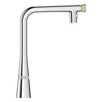 Dřezová baterie Grohe Zedra SmartControl s vytahovací sprškou, 2 proudy chrom 31886000