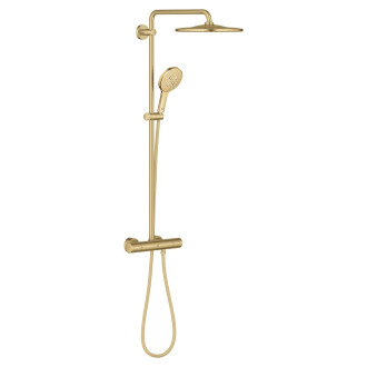 Sprchový systém Grohe Rainshower s termostatickou baterií kartáčovaný Cool Sunrise 26836GN0