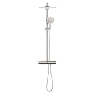 Sprchový systém Grohe Rainshower System na stěnu s termostatickou baterií supersteel 26837DC0