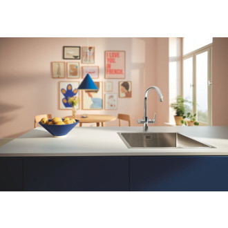Dřezová baterie Grohe GROHE Blue Pure 2022 s filtrem chrom 30593000