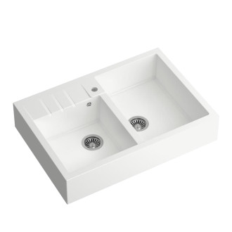 Dřez Quadron BILL120 sněhově bílá nere HCQB9062U1_BS