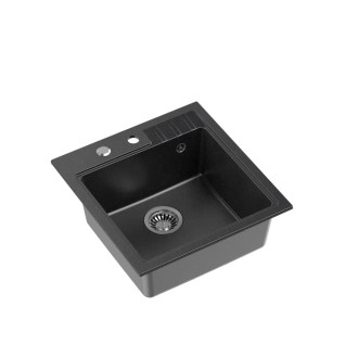 Dřez Quadron PETER110 černá nerez elem HCQP5052CZK