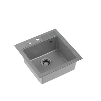 Dřez Quadron PETER110 silver stone ner HCQP5052SZK