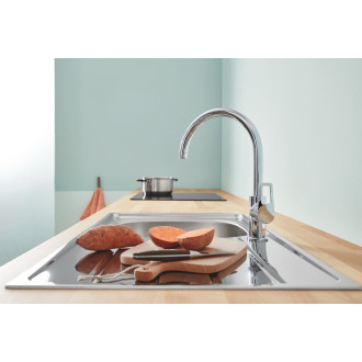 Dřezová baterie Grohe BauLoop 2020 s otočným ramínkem chrom 31232001